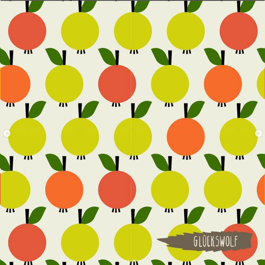 Die ersten Äpfel aus der Retro Serie in knalligen Farben